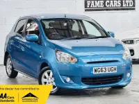 Used Mitsubishi Mirage 2013 Blue Hatchback