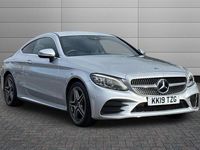 Used Mercedes C300 AMG Line Premium 258 HP (189 kW) 2019 Iridium silver Coupe