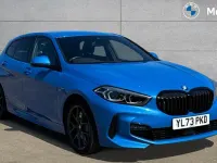 Used BMW 118 M Sport 136 HP (100 kW) 2024 Misano blue metallic Hatchback