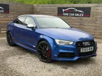 Used Audi S3 Design 300 HP (220 kW) 2015 Blue Sedan