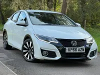 Begagnad Honda Civic SE Plus 142 HK (104 kW) 2016 Vit Halvkombi