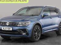 Used VW Tiguan Allspace R-line 150 HP (110 kW) 2018 Blue SUV