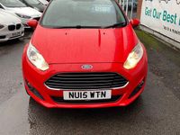 Used Ford Fiesta Zetec 2015 Red Hatchback