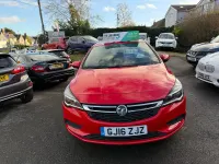 Used Vauxhall Astra Design Edition 100 HP (73 kW) 2016 Red Hatchback