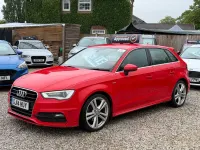 Used Audi A3 Sportback S-Line 2014 Red Hatchback