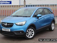 Used Vauxhall Crossland X S 110 HP (80 kW) 2018 Blue SUV