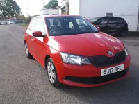 Used Skoda Fabia 60 HP (44 kW) 2017 Red Hatchback
