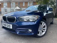 Used BMW 118 Sport Line 136 HP (100 kW) 2018 Blue Hatchback