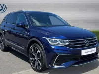 Used VW Tiguan Allspace R-line 150 HP (110 kW) 2022 Atlantic blue metallic SUV