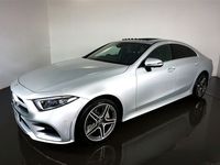 used Mercedes CLS350 CLS 2.9D 4MATIC AMG LINE PREMIUM PLUS 4d AUTO-2 OWNER CAR FINISHED IN IRIDIUM SILVER WITH BLACK