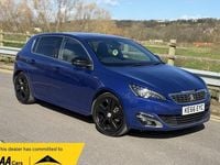 Used Peugeot 308 GT-line 130 HP (95 kW) 2017 Blue Hatchback