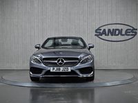 Used Mercedes C200 AMG line 184 HP (135 kW) 2018 Grey Cabriolet