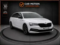 Used Skoda Superb SportlinePlus 150 HP (110 kW) 2022 White Estate