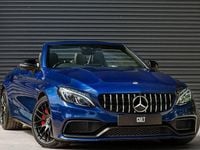 Used Mercedes C63S AMG Premium 510 HP (375 kW) 2018 Blue Cabriolet