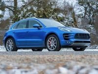 Used Porsche Macan Turbo Performance Package 400 HP (294 kW) 2017 Blue SUV