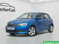 Used Skoda Fabia SE 75 HP (55 kW) 2015 Blue Hatchback
