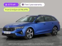 Used Skoda Octavia vRS 265 HP (194 kW) 2025 Blue Estate
