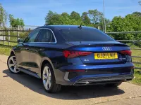 Used Audi A3 S-Line 150 HP (110 kW) 2021 Blue Sedan