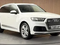 Used Audi Q7 S-Line 286 HP (210 kW) 2019 Carrara white/carrara white SUV