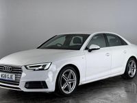 Used Audi A4 S-Line 150 HP (110 kW) 2018 White Sedan
