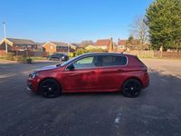 Begagnad Peugeot 308 GT-line 2018 Röd Halvkombi