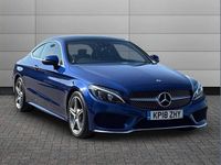 Used Mercedes C250 AMG Line Premium Plus 200 HP (147 kW) 2018 Blue Coupe