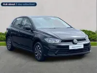 Begagnad VW Polo Life 95 HK (69 kW) 2023 Svart Halvkombi