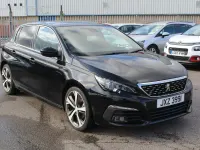 Used Peugeot 308 GT-line 130 HP (95 kW) 2019 Black Hatchback