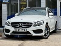 Used Mercedes C200 AMG Line Premium 184 HP (135 kW) 2018 White Estate