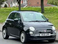 Usado Fiat 500 Lounge 69 HP (50 kW) 2011 Preto Citadino