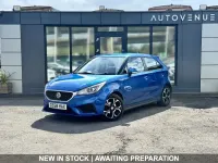 Begagnad MG MG3 Excite 106 HK (77 kW) 2018 Blå Halvkombi