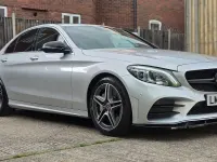 Used Mercedes C300 AMG line 258 HP (189 kW) 2020 Silver Sedan