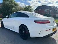 Used Mercedes E220 AMG line 2018 White Coupe