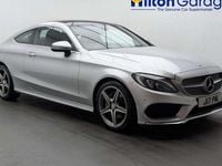 Used Mercedes C220 AMG line 170 HP (125 kW) 2016 Silver Coupe