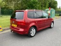 Used VW Touran SE 105 HP (77 kW) 2012 Red MPV