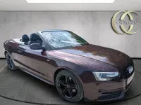 Used Audi A5 Cabriolet S-Line 177 HP (130 kW) 2014 Red Cabriolet