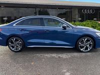 New Audi A3 S-Line 2025 Blue Sedan