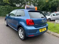 Used VW Polo Edition 75 HP (55 kW) 2017 Blue Hatchback