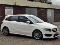 Used Mercedes B200 AMG line 136 HP (100 kW) 2015 White Hatchback