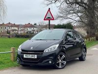 Used Peugeot 208 GT-line 2017 Black Hatchback