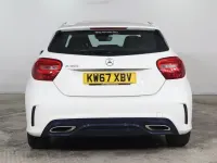 Used Mercedes A160 AMG line 102 HP (75 kW) 2018 White Hatchback