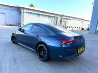 Used Mercedes CLA200 AMG Line Premium 163 HP (119 kW) 2020 Blue Coupe