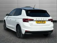 New Skoda Fabia Design Edition 94 HP (69 kW) 2025 Candy white black magic pearl effect Hatchback