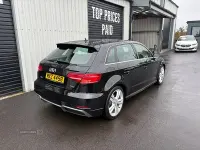 Used Audi A3 S-Line 150 HP (110 kW) 2018 Black Sedan