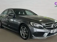 Used Mercedes C220 AMG line 170 HP (125 kW) 2017 Grey Sedan