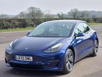 Used Tesla Model 3 Long Range AWD 366 kW (498 HP) 2020 Blue Sedan