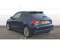 Used Audi A1 S-Line 125 HP (91 kW) 2017 Blue Hatchback