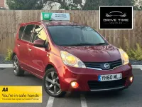 Used Nissan Note N-TEC 88 HP (64 kW) 2010 Red Hatchback
