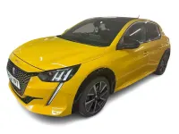 Used Peugeot e-208 GT 100 kW (136 HP) 2021 Yellow Hatchback
