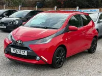Used Toyota Aygo x-style 69 HP (50 kW) 2017 Red Hatchback